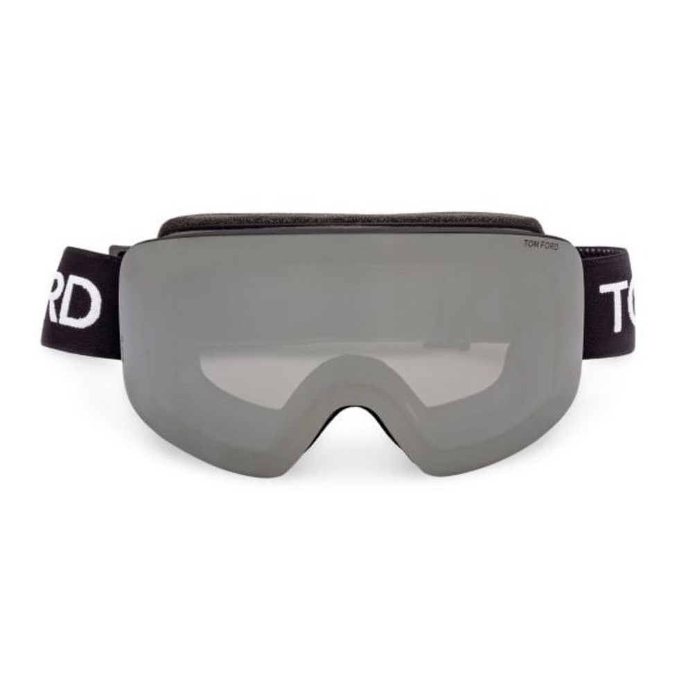 Tom Ford Logo Strap Mirrored Ski Goggles